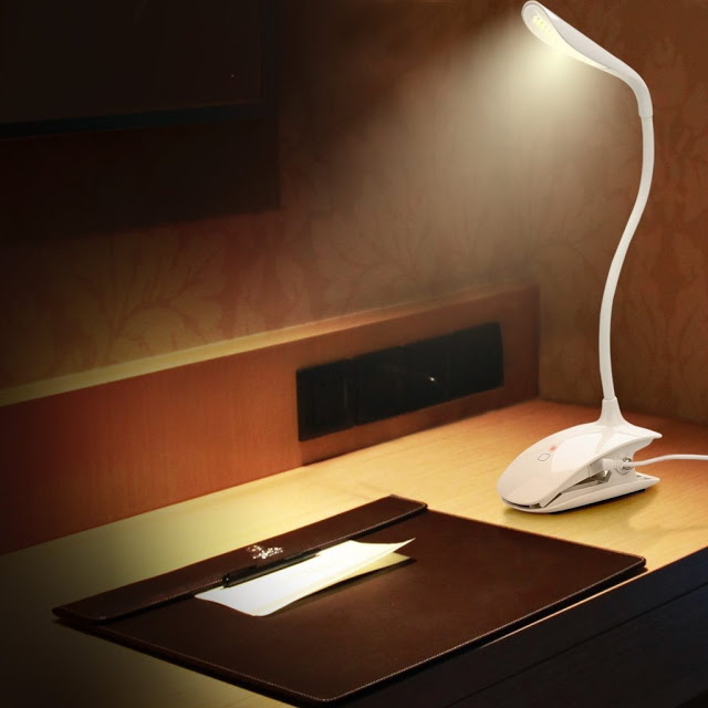 Cordless Clip Desk Lamp
