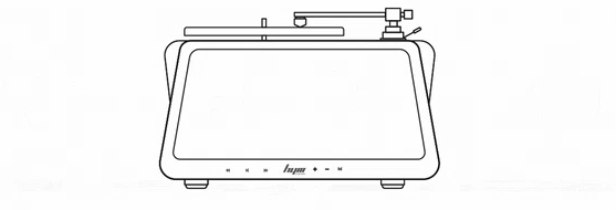 Speaker with TURNTABLE system 2 1