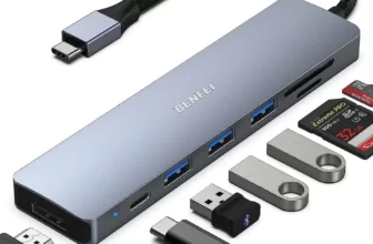 Benfei USB-C Hub 7-in-1 Multiport Adapter for MacBook Pro & Mor