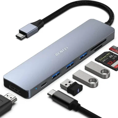 Benfei USB-C Hub: 7-in-1 Multiport Adapter for MacBook Pro & More